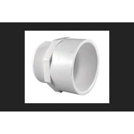 Pinpoint 2.5 in. PVC Pipe Adapter Schedule 40 - White PI2737598